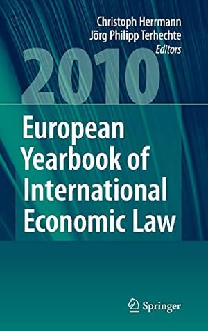 Bild des Verkufers fr European Yearbook of International Economic Law 2010 (v. 1) [Hardcover ] zum Verkauf von booksXpress