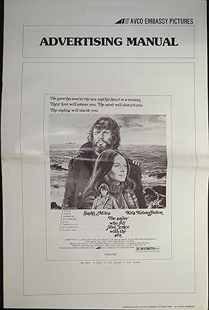 Seller image for The Sailor Who Fell From Grace With the Sea Pressbook 1975 Sarah Miles, Kris Kristofferson for sale by AcornBooksNH