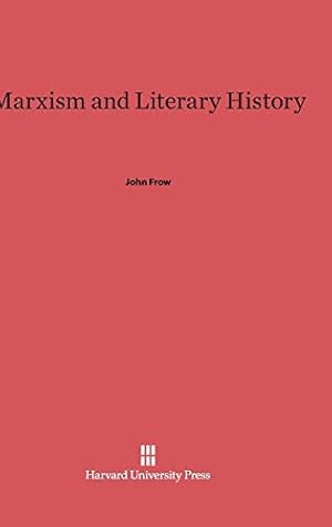 Imagen del vendedor de Marxism and Literary History [Hardcover ] a la venta por booksXpress