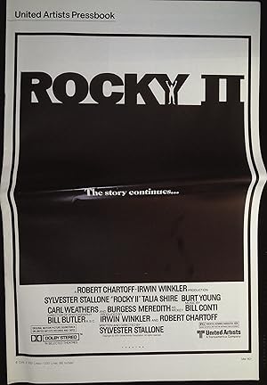 Immagine del venditore per Rocky II Pressbook 1979 Sylvester Stallone, Talia Shire venduto da AcornBooksNH