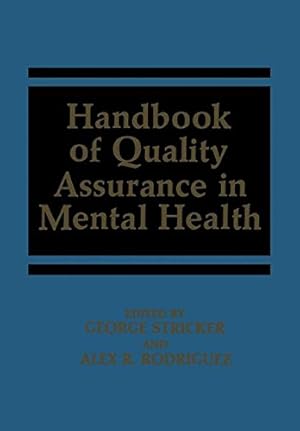 Seller image for Handbook of Quality Assurance in Mental Health [Paperback ] for sale by booksXpress