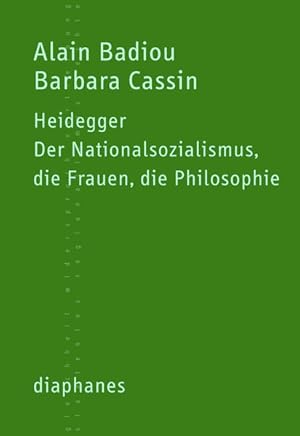 Bild des Verkufers fr Heidegger Der Nationalsozialismus, die Frauen, die Philosophie zum Verkauf von Bunt Buchhandlung GmbH