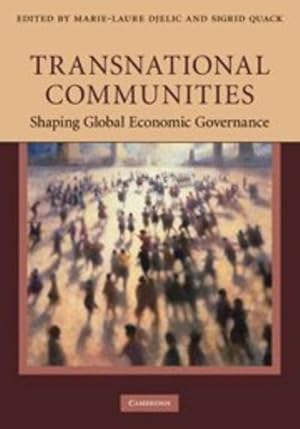 Bild des Verkufers fr Transnational Communities: Shaping Global Economic Governance [Hardcover ] zum Verkauf von booksXpress