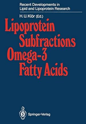 Seller image for Lipoprotein Subfractions Omega-3 Fatty Acids (Recent Developments in Lipid and Lipoprotein Research) [Paperback ] for sale by booksXpress