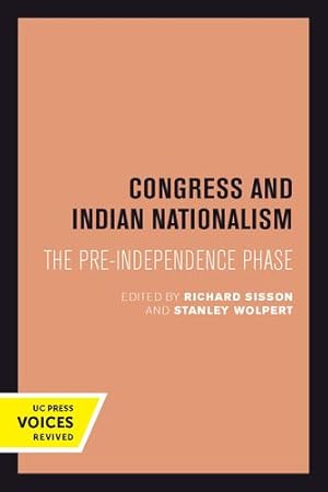 Seller image for Congress and Indian Nationalism: The Pre-Independence Phase [Paperback ] for sale by booksXpress