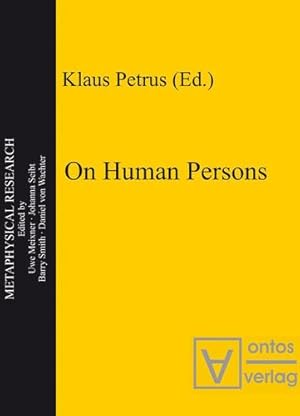 Seller image for On Human Persons (Metaphysical Research) [Soft Cover ] for sale by booksXpress