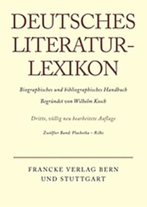 Immagine del venditore per Deutsches Literatur-Lexikon, Band 12, Plachetka - Rilke (German Edition) [Hardcover ] venduto da booksXpress