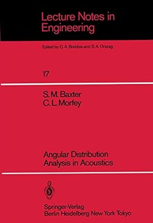 Seller image for Angular Distribution Analysis in Acoustics (Lecture Notes in Engineering) [Soft Cover ] for sale by booksXpress