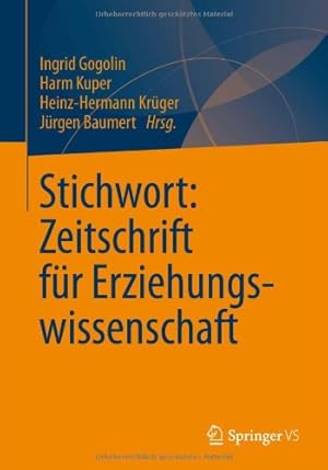 Image du vendeur pour Stichwort: Zeitschrift für Erziehungswissenschaft (German Edition) [Paperback ] mis en vente par booksXpress