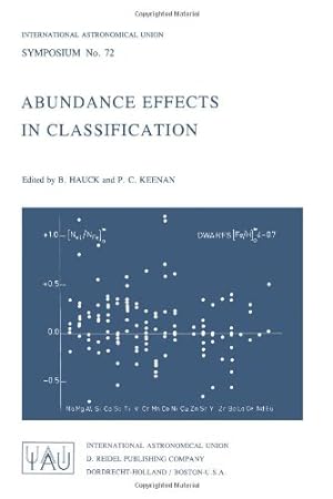 Seller image for Abundance Effects in Classification: Dedicated to W.W. Morgan (International Astronomical Union Symposia) [Paperback ] for sale by booksXpress