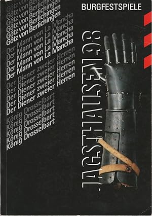 Seller image for Programmheft BURGFESTSPIELE JAGSTHAUSEN 1998 Spielzeit 49 for sale by Programmhefte24 Schauspiel und Musiktheater der letzten 150 Jahre