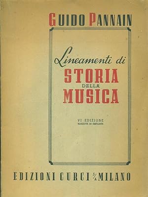 Bild des Verkufers fr Lineamenti di storia della musica zum Verkauf von Librodifaccia