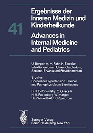 Seller image for Ergebnisse Der Inneren Medizin Und Kinderheilkunde / Advances in Internal Medicine and Pediatrics (Ergebnisse der Inneren Medizin und Kinderheilkunde. . Medicine and Pediatrics) (German Edition) [Soft Cover ] for sale by booksXpress