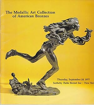 Bild des Verkufers fr The Medallic Art Collection of American Bronzes. Thursday, September 29,1977 zum Verkauf von Graphem. Kunst- und Buchantiquariat