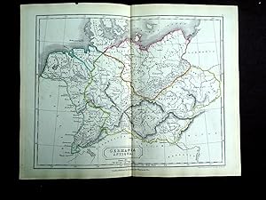 Seller image for Map No V, GERMANIA ANTIQUA. Germany from Samuel Butler's 1842 Atlas of Ancient Geography. for sale by Tony Hutchinson