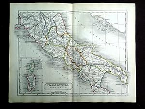 Map No VIII. ITALIAE ANTIQUAE PARS MEDIA. Central Italy from Samuel Butler's 1842 Atlas of Ancien...