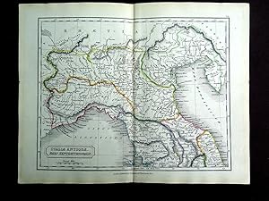 Map No VII. ITALIAE ANTIQUAE PARS SEPTEMTRIONALIS. Northern Italy from Samuel Butler's 1842 Atlas...