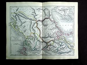 Seller image for Map No XI. GRECIA EXTRA PELOPONNESUM, Greece, from Samuel Butler's 1842 Atlas of Ancient Geography. for sale by Tony Hutchinson