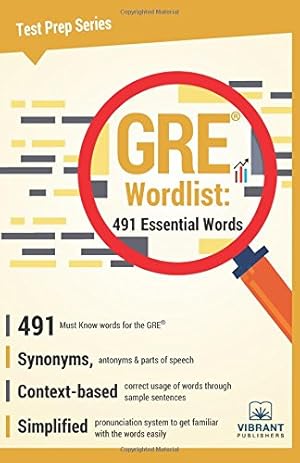 Seller image for GRE Wordlist: 491 Essential Words (Test Prep Series) [Soft Cover ] for sale by booksXpress