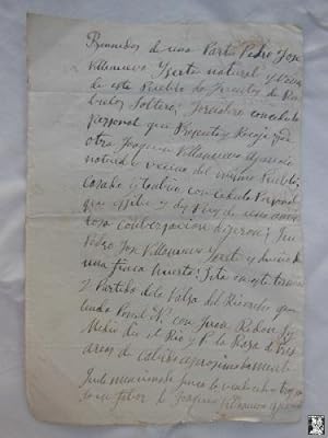 Antiguo Documento - Old Document : COMPRA-VENTA DE UNA FINCA EN FUENTES DE RUBIELOS