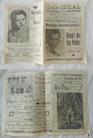 Programa - Program : MELODÍAS INTERNACIONALES. BONET DE SAN PEDRO. 1951 ONDA