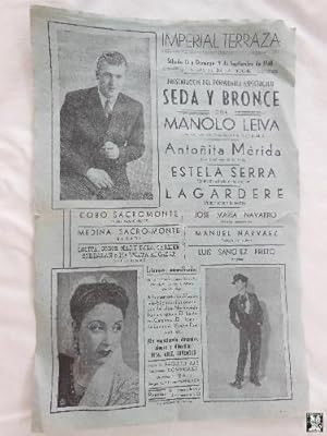 Poster - Cartel : SEDA Y BRONCE. 1948 Puertollano
