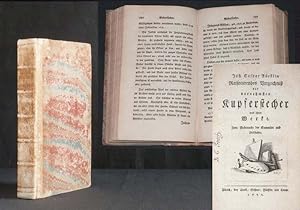 Bild des Verkufers fr Raisonirendes Verzeichni [Verzeichnis] der vornehmsten Kupferstecher und ihrer Werke. zum Verkauf von Antiquariat Hilbert Kadgien