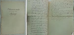 Antiguo Documento - Old Document : ORDENANZAS RURALES PARA EL REGIMEN Y GOBIERNO DEL LUGAR DE MON...