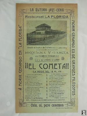 Antiguo Folleto Publicidad - Old Advertising Brochure : RESTAURANT LA FLORIDA, Playa de Poniente,...