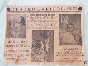 Poster - Cartel : MOSAICO ESPAÑOL. El Gitano Blanco. NULES