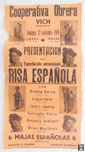 Poster - Cartel : RISA ESPAÑOLA. VICH 1949
