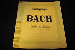 Bild des Verkufers fr Bach Englische Suiten Nr 4 - 6 Edition Peters Nr 204. zum Verkauf von Versandantiquariat Ingo Lutter