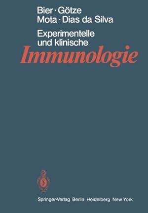 Seller image for Experimentelle und klinische Immunologie (German Edition) by Bier, O. G., Dias da Silva, W., Mota, I., Götze, D. [Paperback ] for sale by booksXpress