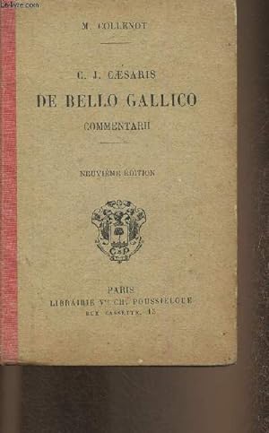 Bild des Verkufers fr De bello gallico commentarii zum Verkauf von Le-Livre