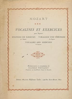 Vocalises et exercices pour soprano . Harmonisation et interpretation de Maurice Weynandt, etc