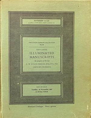 The Dyson Perrins Collection Part III, Catalogue of 59 Illuminated Manuscripts, The Property of t...