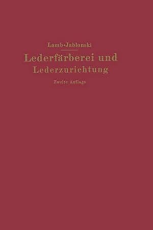 Imagen del vendedor de Lederfärberei und Lederzurichtung (German Edition) [Soft Cover ] a la venta por booksXpress