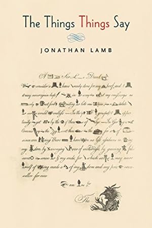 Imagen del vendedor de The Things Things Say by Lamb, Jonathan [Paperback ] a la venta por booksXpress