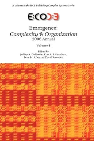 Imagen del vendedor de Emergence: Complexity & Organization 2006 Anuual [Hardcover ] a la venta por booksXpress