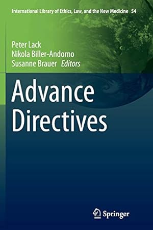 Seller image for Advance Directives (International Library of Ethics, Law, and the New Medicine) [Paperback ] for sale by booksXpress