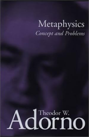 Imagen del vendedor de Metaphysics: Concept and Problems by Adorno, Theodor [Paperback ] a la venta por booksXpress