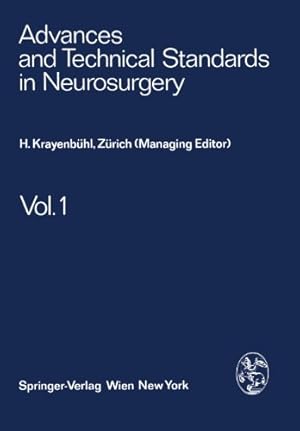 Image du vendeur pour Advances and Technical Standards in Neurosurgery by Krayenbühl, H., Brihaye, J., Logue, V., Loew, F., Mingrino, S., Pertuiset, B., Symon, L., Troupp, H., Ya?argil, M. G. [Paperback ] mis en vente par booksXpress