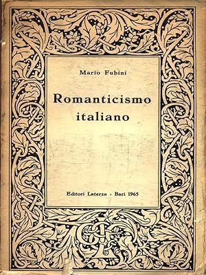 Bild des Verkufers fr Romanticismo italiano zum Verkauf von Librodifaccia