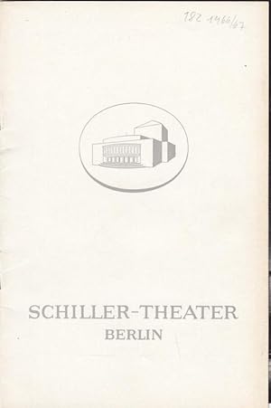 Undine. Spielzeit 1966 / 1967. Heft 182. Inszenierung, Bühnenbilder und Kostüme: Willi Schmidt. M...