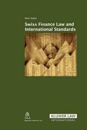 Image du vendeur pour Swiss Financial Law in the International Context [Hardcover ] mis en vente par booksXpress