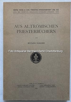 Aus altrömischen Priesterbüchern (Skrifter utgivna av Kungl. Humanistiska Vetenskapssamfundet i L...