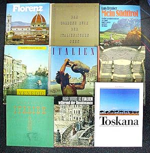 Konvolut von 9 Bücher zum Thema Italien.