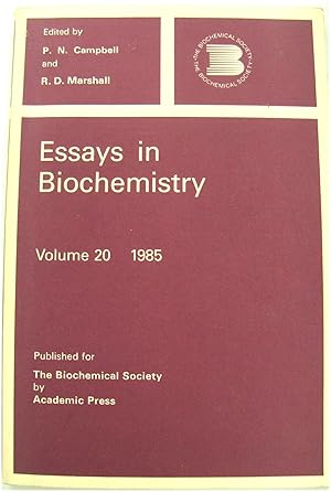 Bild des Verkufers fr Essays in Biochemistry: Vol. 20, 1985 zum Verkauf von PsychoBabel & Skoob Books