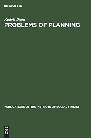 Seller image for Problems of Planning: East and West (Publications of the Institute of Social Studies) [Hardcover ] for sale by booksXpress