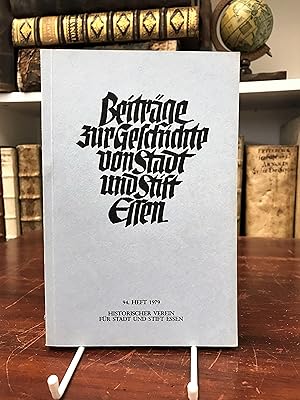 Imagen del vendedor de Beitrge zur Geschichte von Stadt und Stift Essen., 94. Heft. a la venta por Antiquariat Seibold